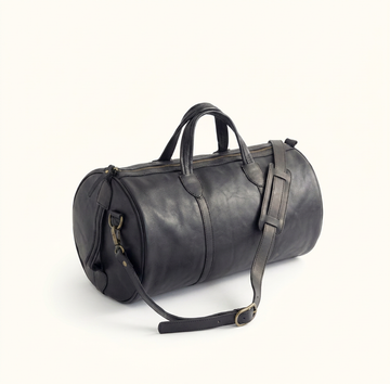 Cylinder Full Grain Leather Duffle Bag