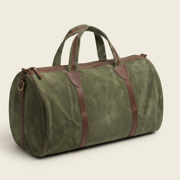 Cylinder Suede Duffle Bag