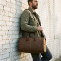 Aconcagua Leather Duffle Bag - Chocolate Lifestyle